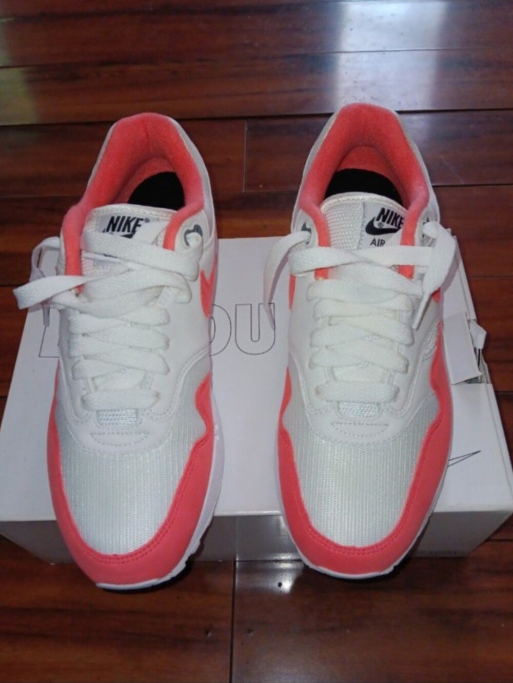 NIKE AIR MAX 1 NIKE BY YOU CUSTOM PINK & WHITE